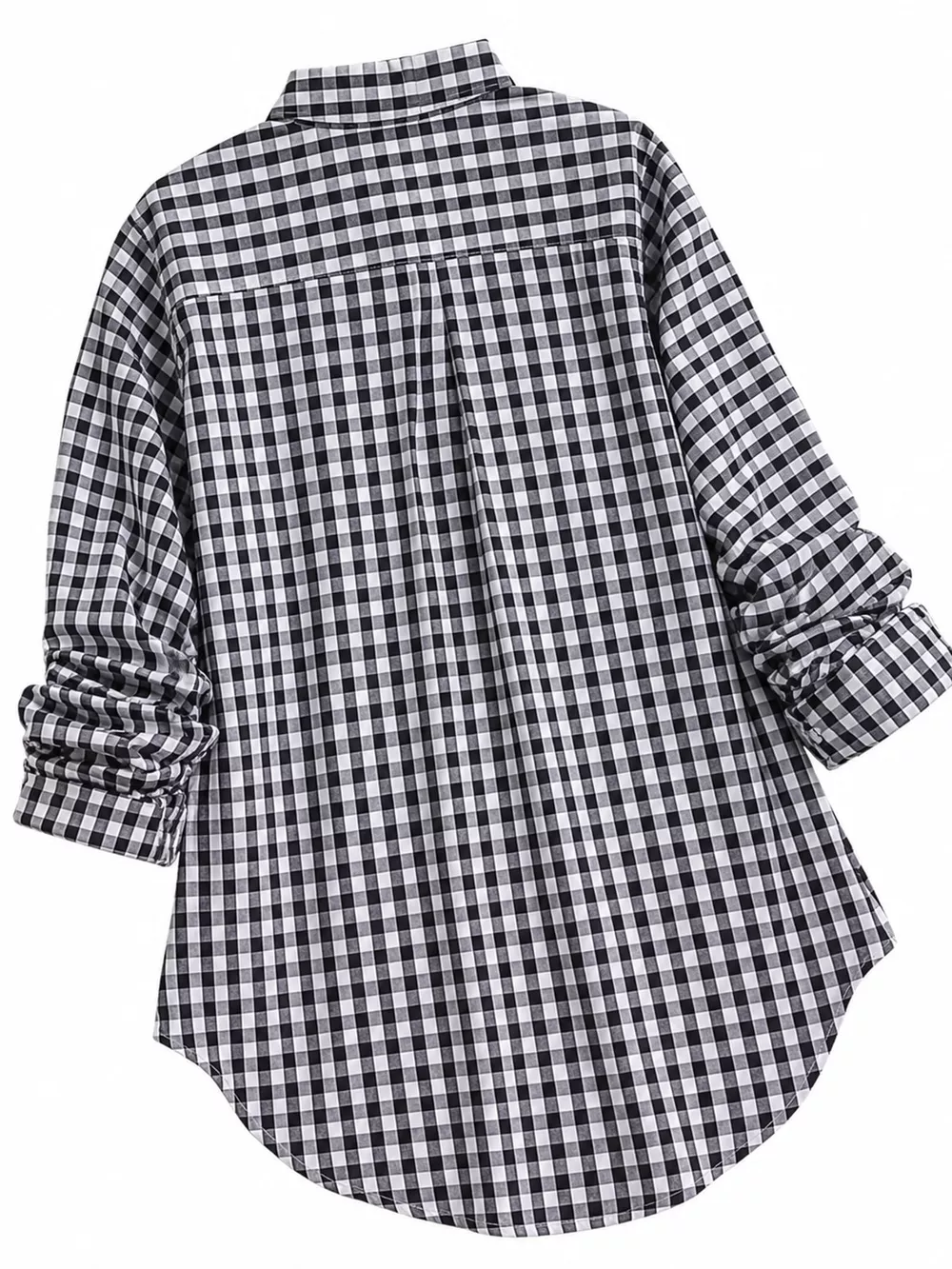 Plus Size Plaid Button-Down Long Sleeve Shirt, image 7