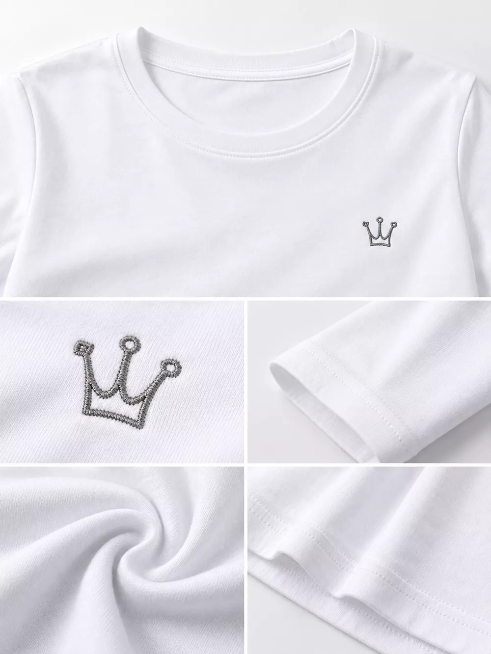 Full Size Crown Long Sleeve T-Shirt Plus Size, image 5