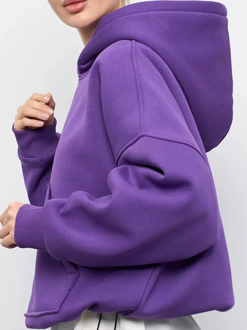 Kangaroo Pocket Dropped Shoulder Hoodie, image 20