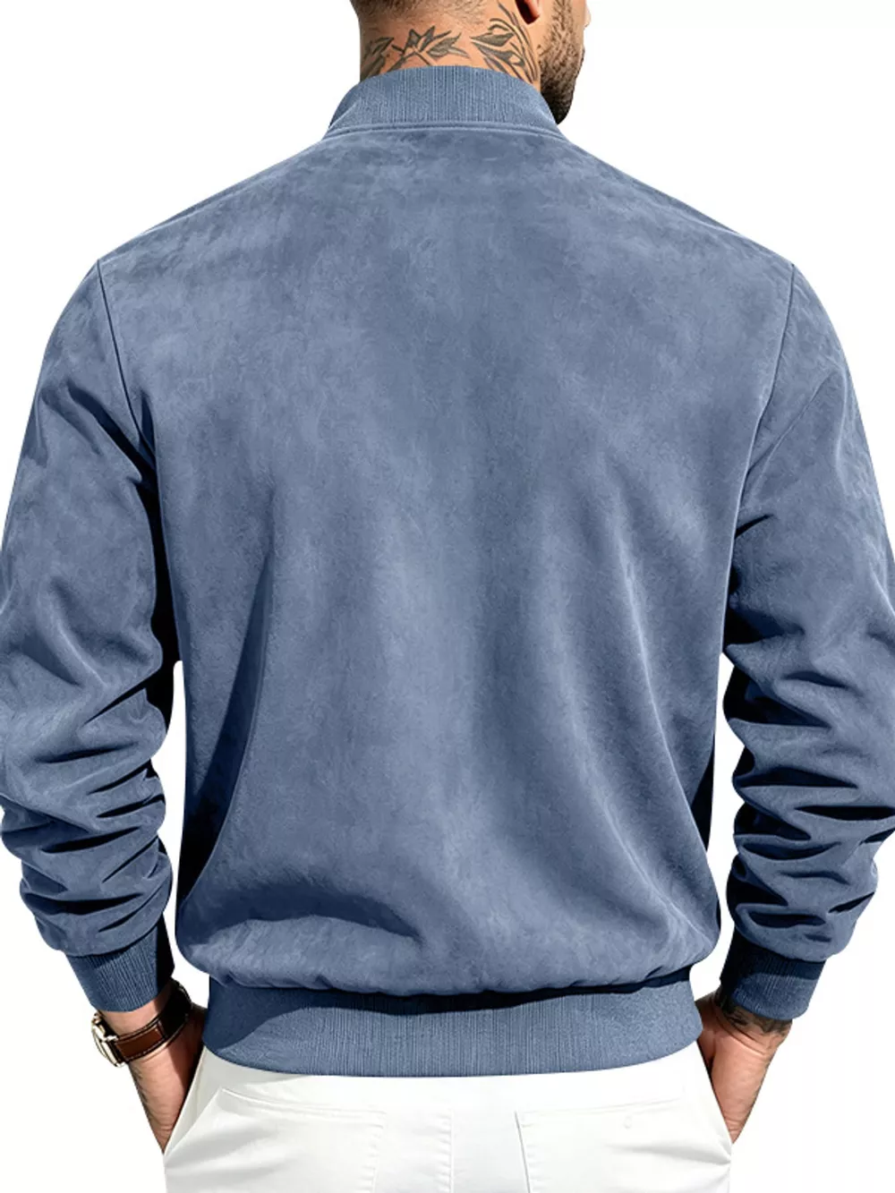 Men's Full Size Zip Up Long Sleeve Jacket Plus Size, image 13
