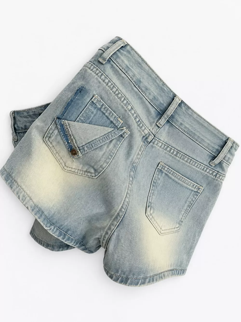 High-Waisted Denim Shorts, image 5