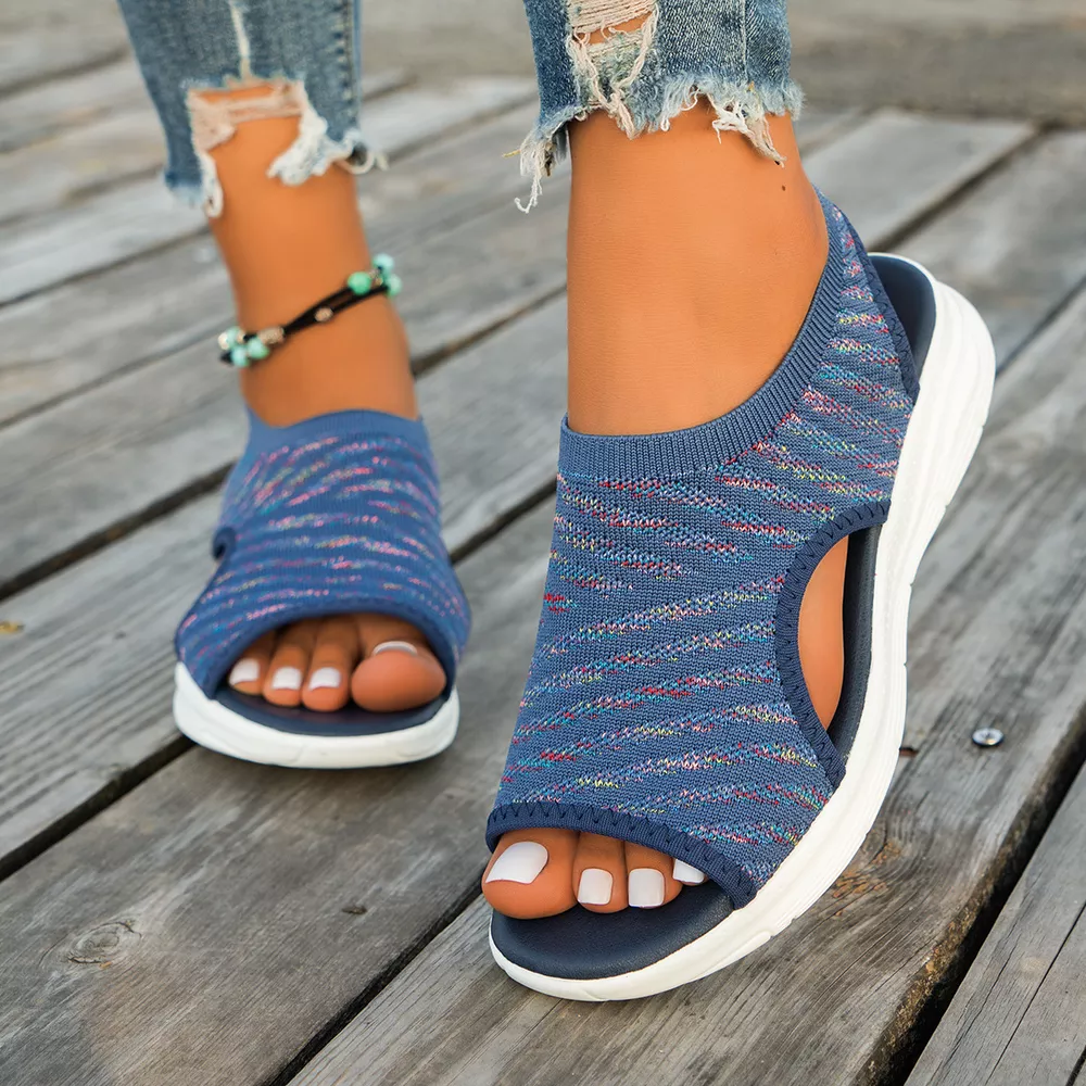 Peep Toe Flats Sandals, image 11