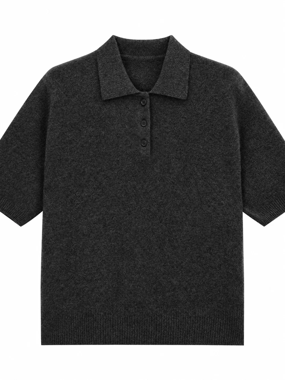 Wool Short-Sleeve knitted Polo Shirt, image 21