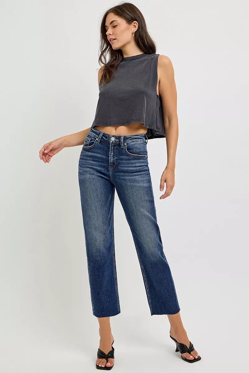 High Rise Slim Barrel Jeans, image 2