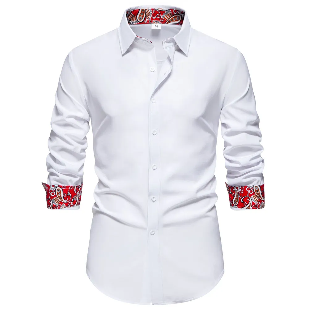 Men's Casual Button-Down Shirt with Cuff Detail, image 10