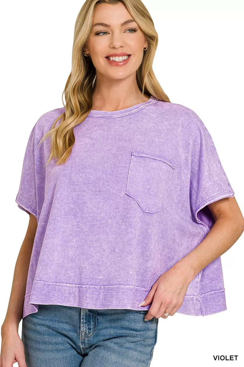 Halo Washed Oversized Top, image 2
