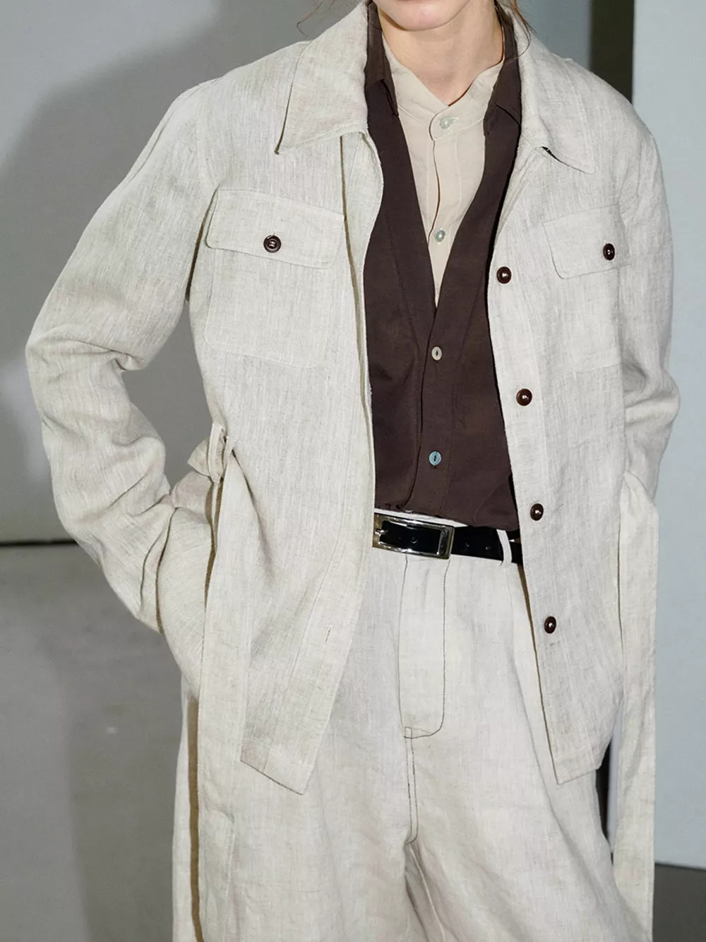 Button Up Long Sleeve Shacket, image 12