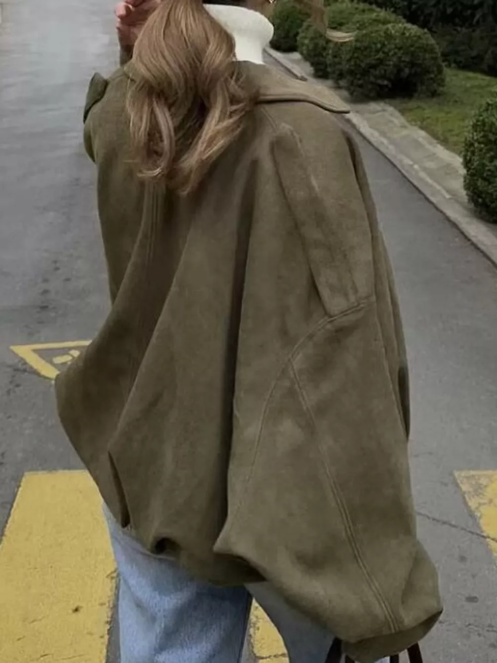 Zip Up Dropped Shoulder Jacket, image 6