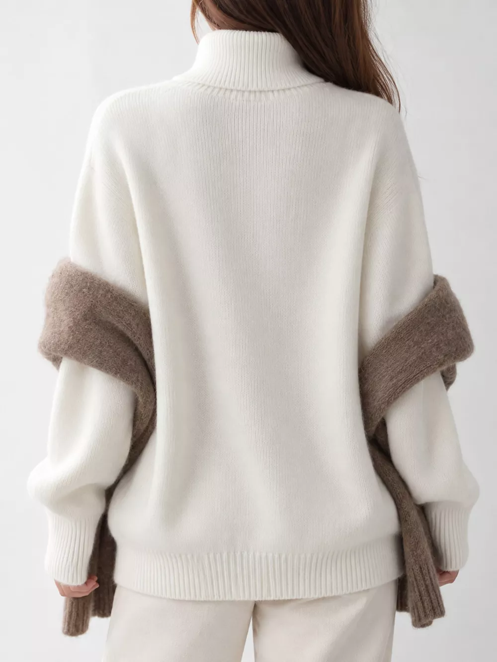 Turtleneck Dropped Shoulder Sweater, image 32