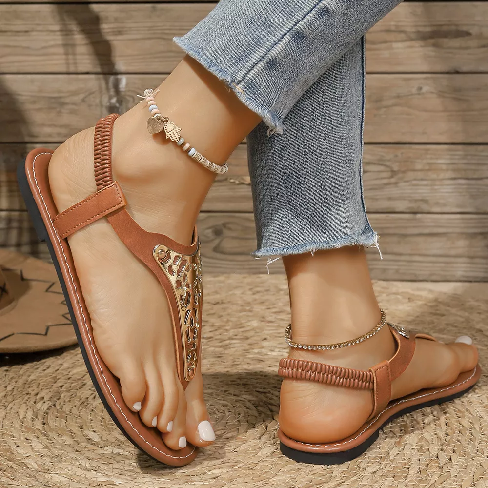 Toe Post Flats Sandals, image 6
