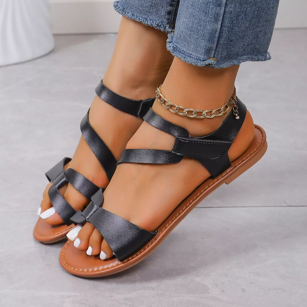 Open Toe Flats Sandals, image 2