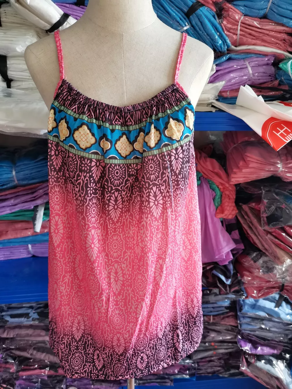 Full Size Printed Scoop Neck Cami Plus Size, image 4