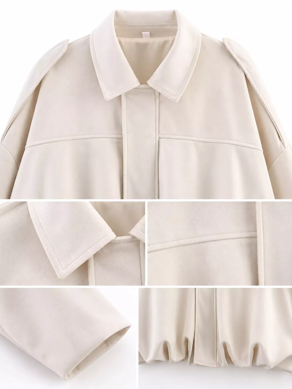 Zip Up Dropped Shoulder Jacket, image 29