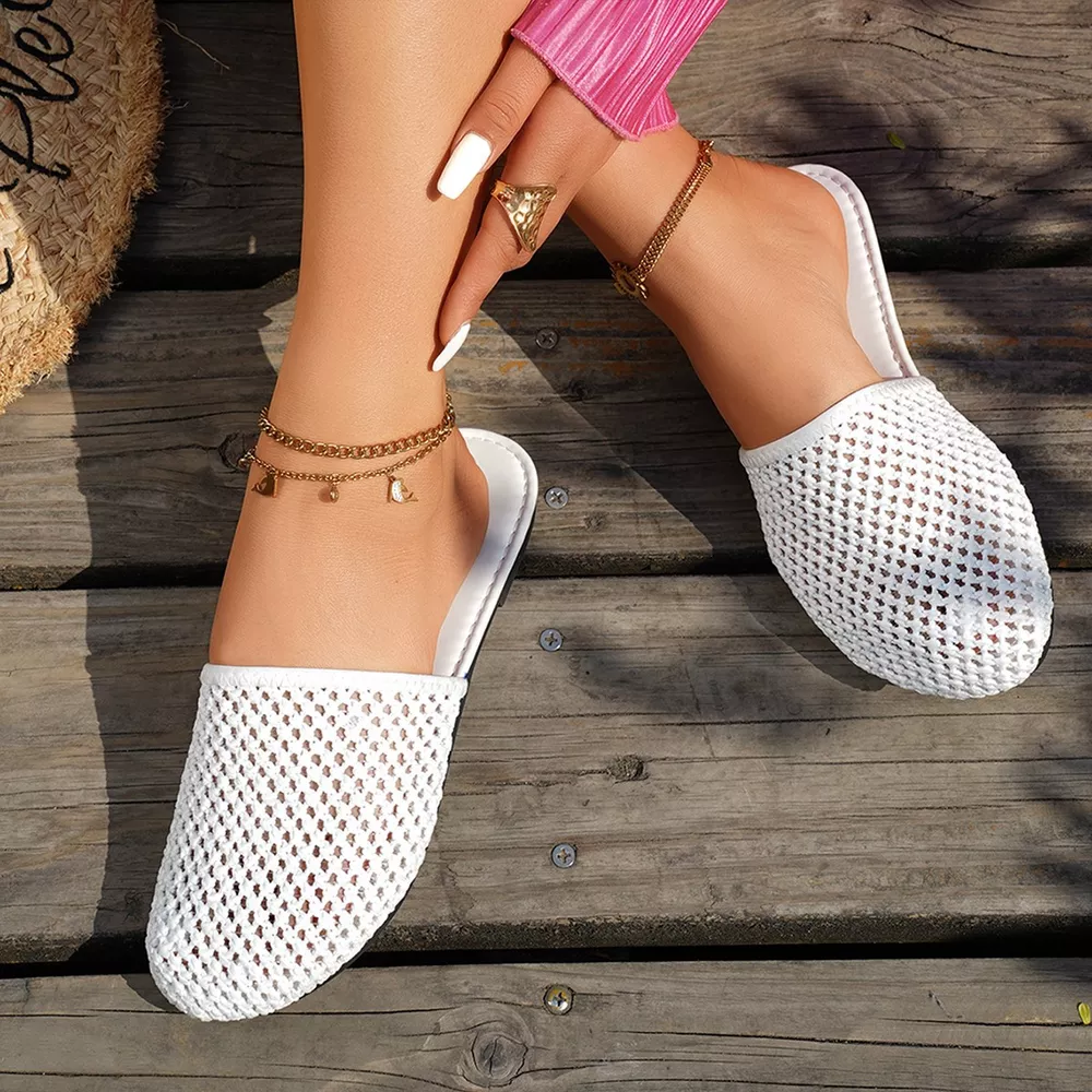 Round Toe Flats Sandals