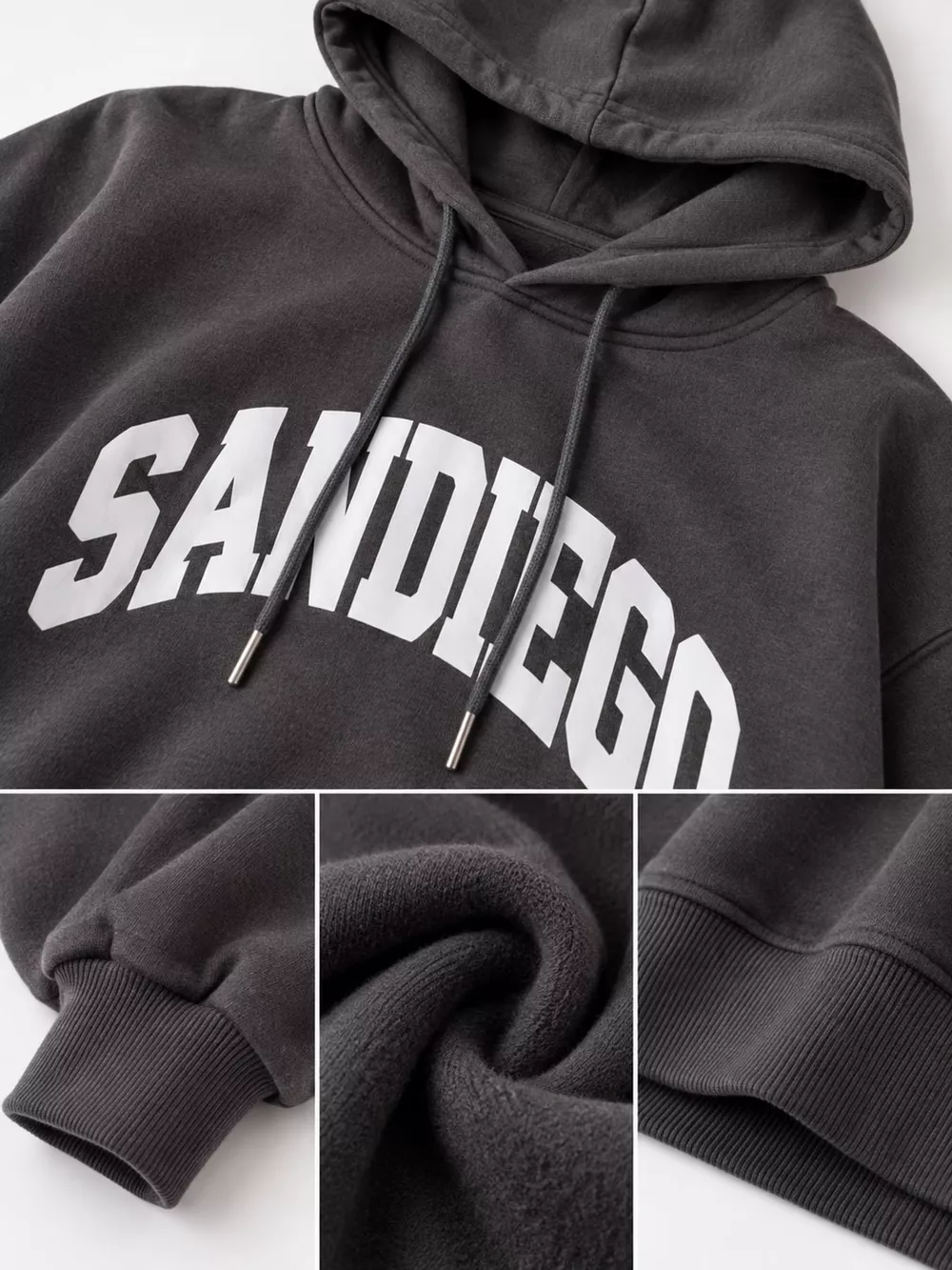Letter Graphic Long Sleeve Hoodie, image 25