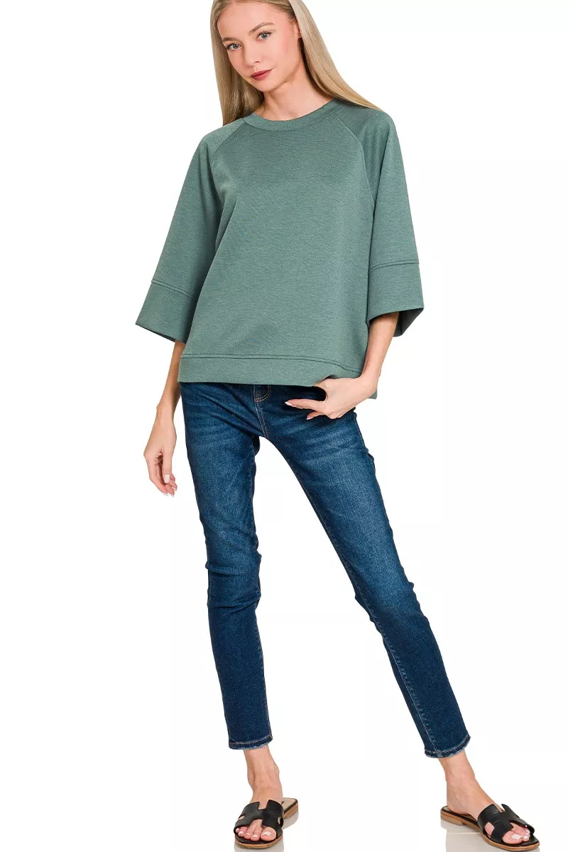 Scuba 3/4 Sleeve Pullover, image 3