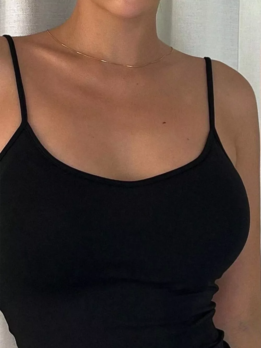 Slim-Fit Scoop Neck Cami, image 2
