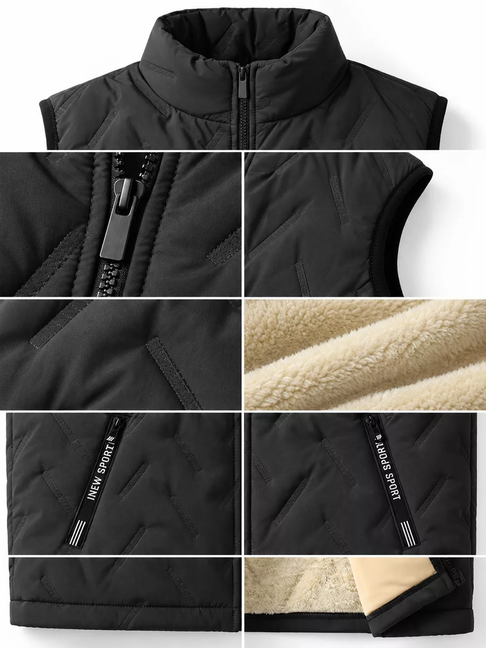 Men's Full Size Thermal Fleece-Lined Quilted Vest Plus Size, image 10