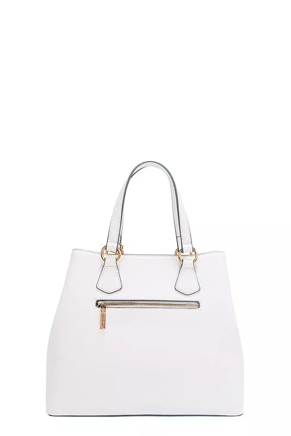 Monogram Pattern Handbag with Rhinestones Decor, image 18