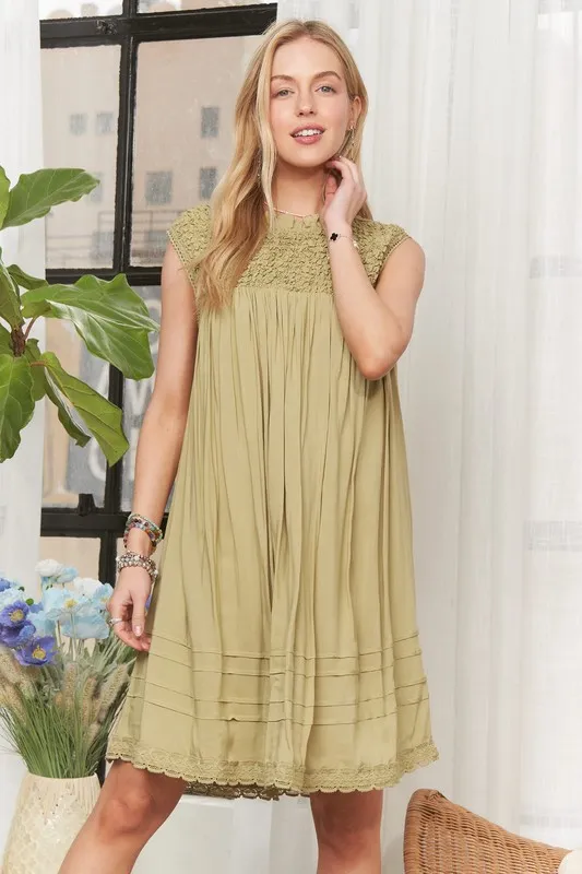 Loose Textured Babydoll Dress, image 4