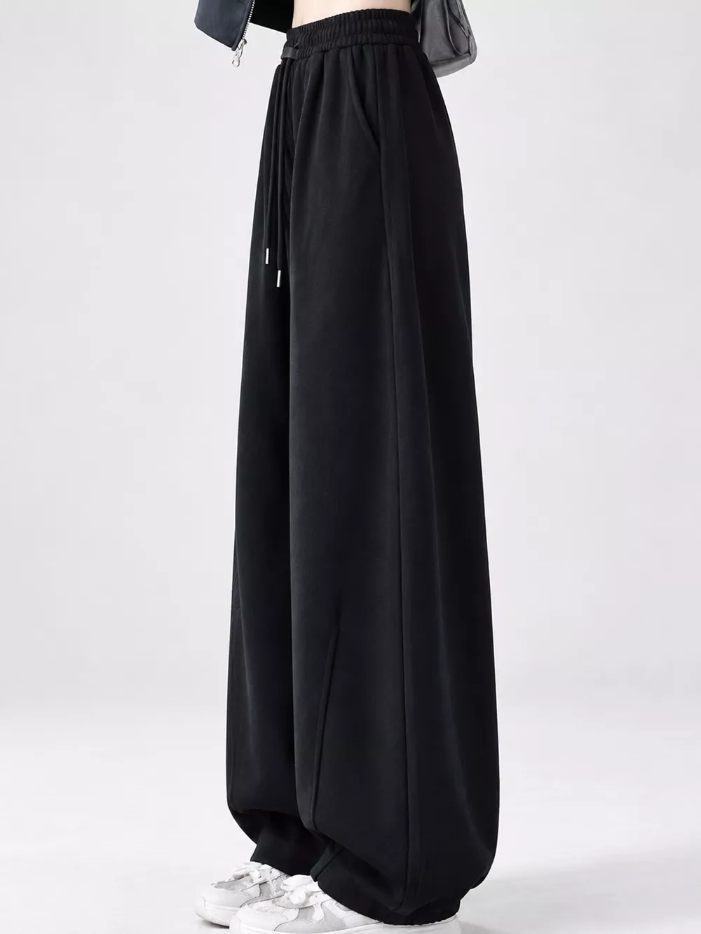 Full Size Drawstring Loose Fit Wide-Leg Sweatpants Plus Size, image 29