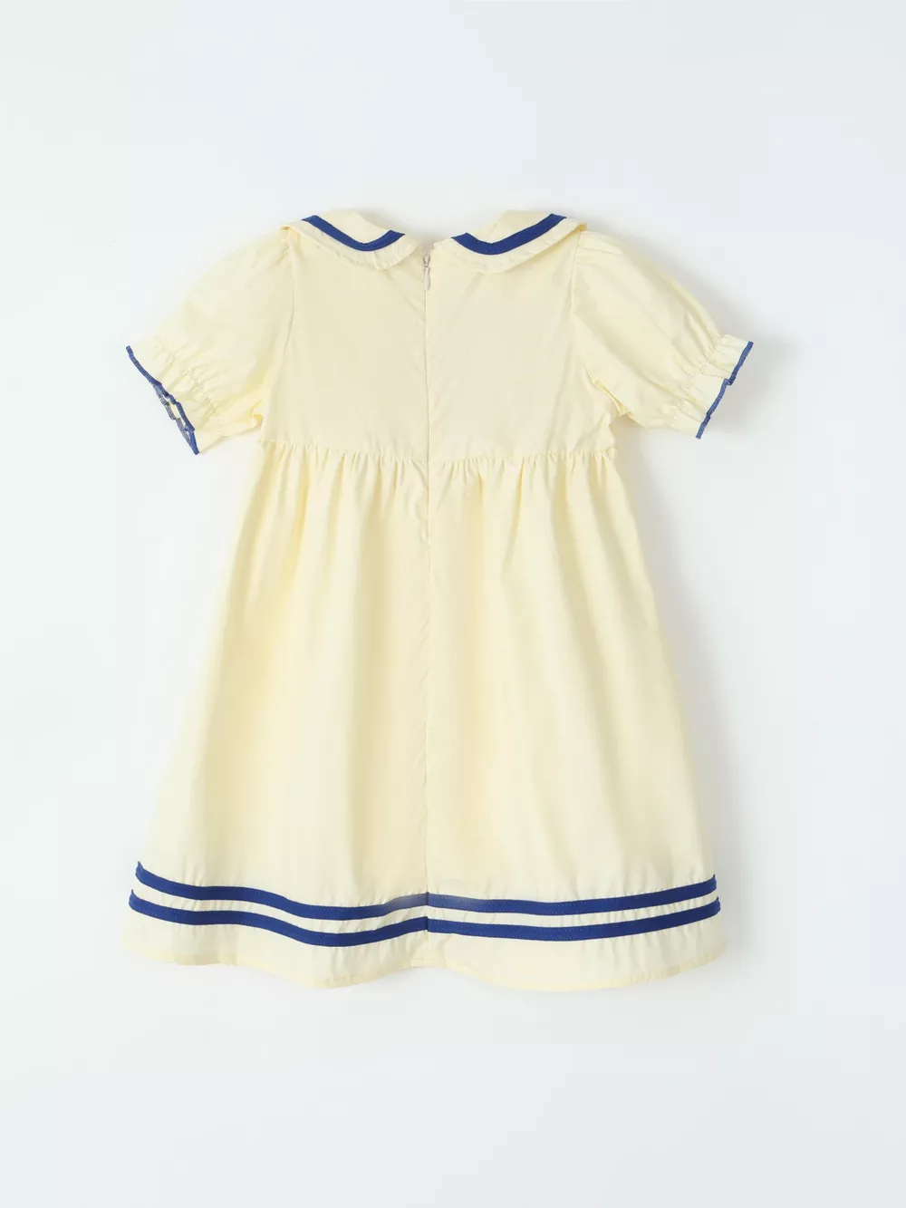 Children's Sailor Collar Puff Sleeve Casual Dress, image 3