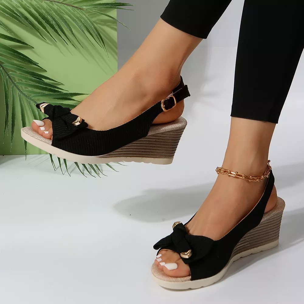 Open Toe Wedge Sandals, image 4