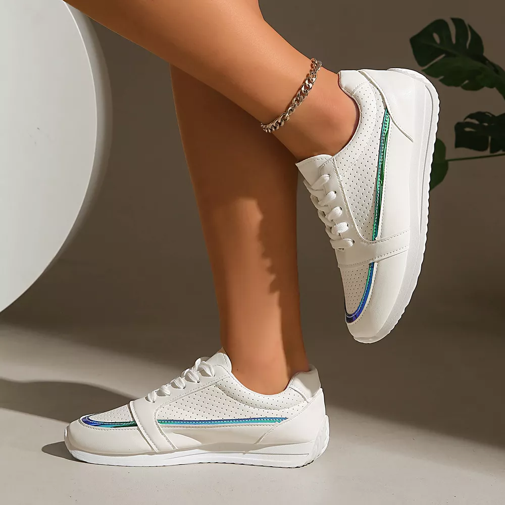 Round Toe Lace Up Sneakers, image 6