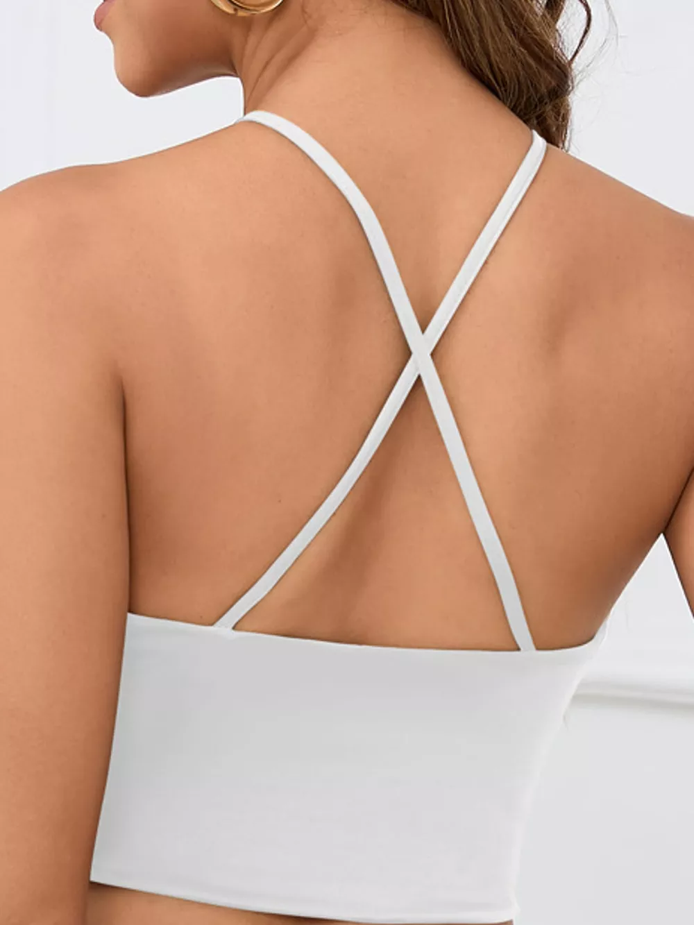 Halter Neck Cut-Out Crop Cami, image 6