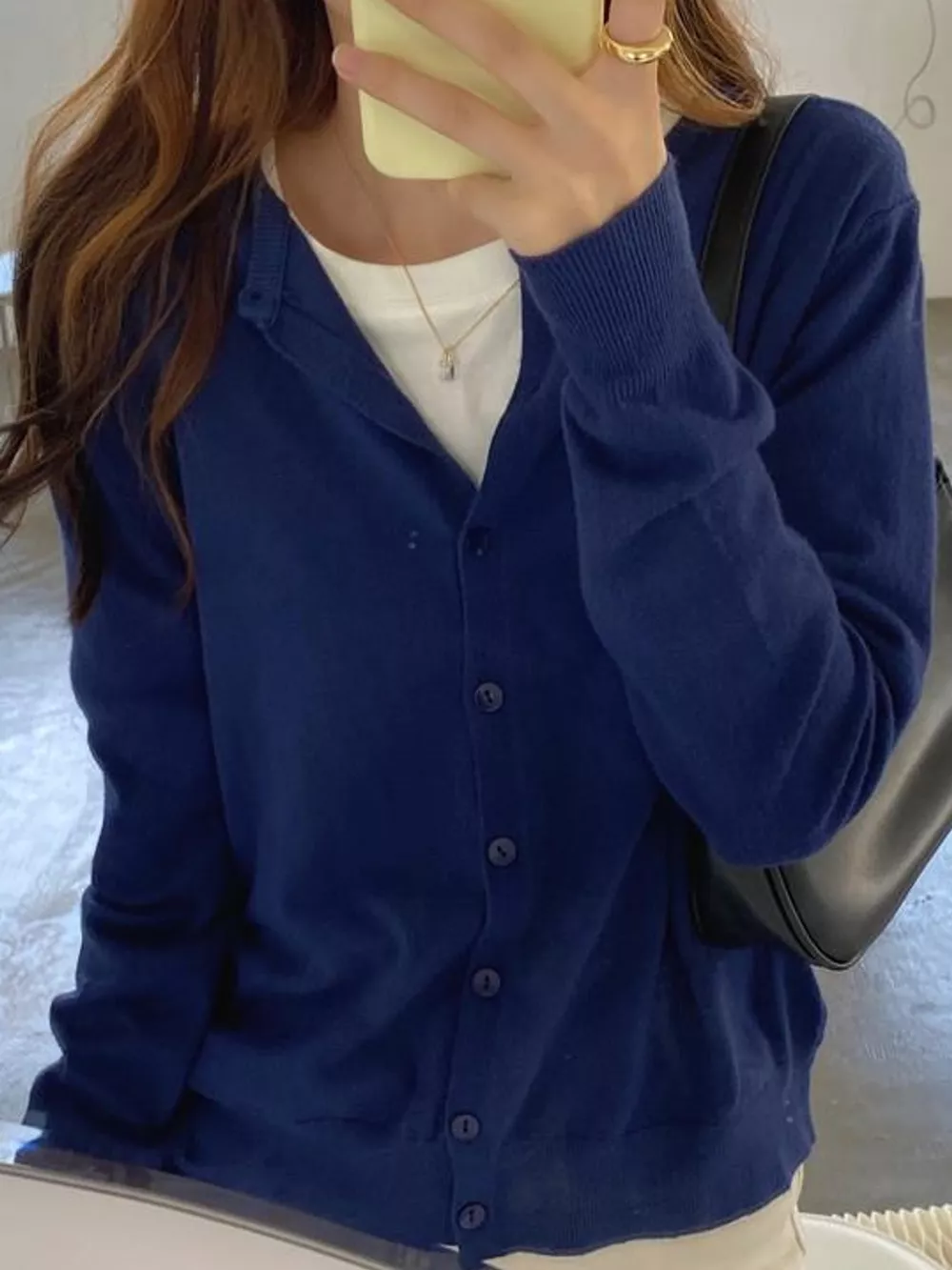 Crew Neck Button-Down Knit Cardigan, image 27