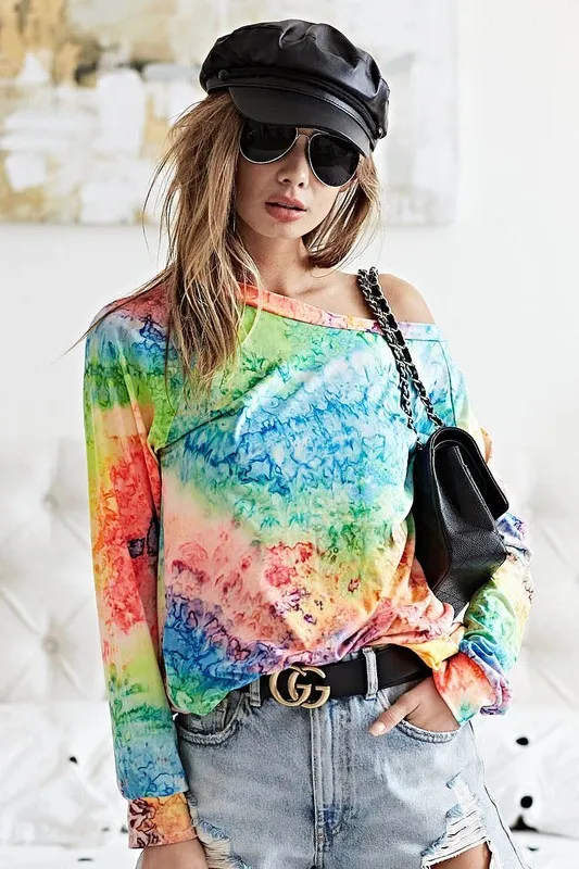 Tie Dye Soft Knit Jersey T-Shirt, image 4