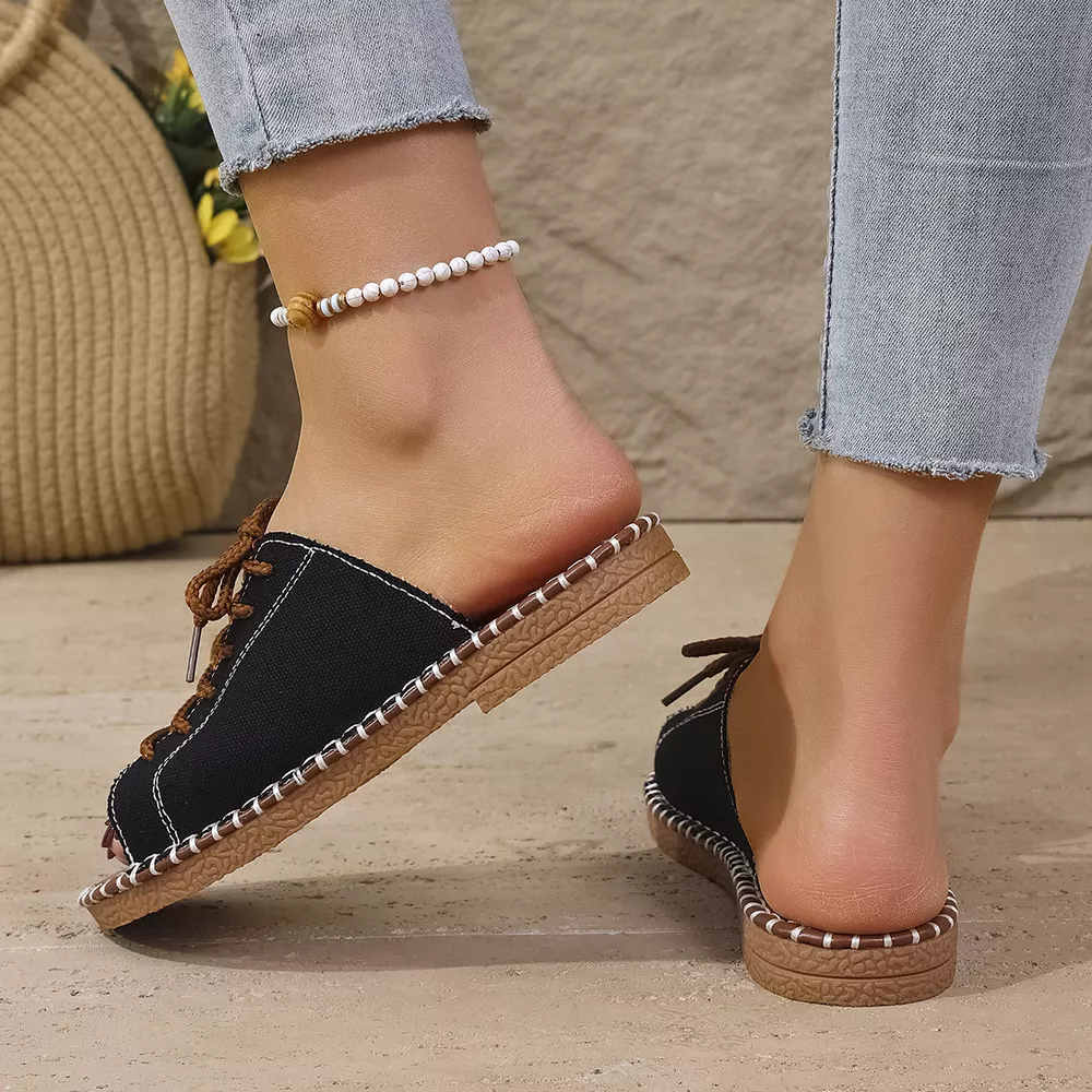 Open Toe Lace Up Sandals, image 7