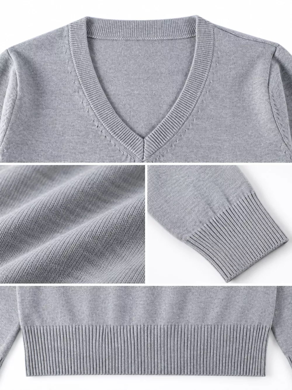 Full Size V-Neck Long Sleeve Sweater Plus Size, image 11