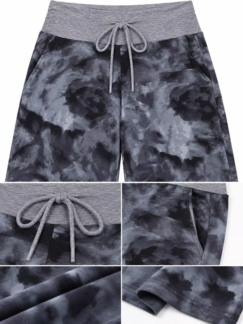 High-Waisted Wide-Leg Lounge Bottoms with Pockets, image 37