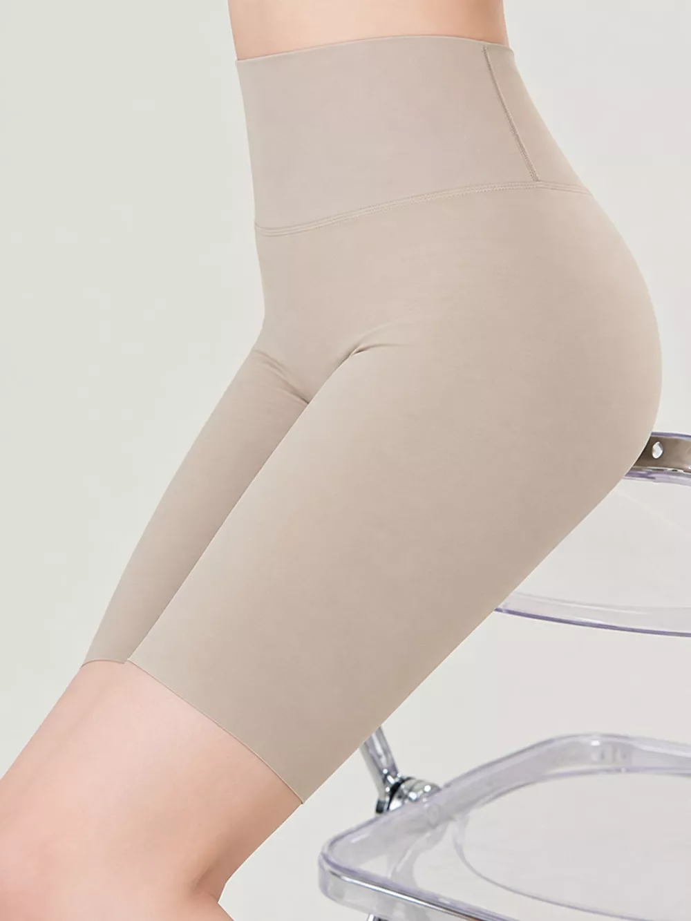 Full Size High-Waisted Seamless Compression Active Shorts Plus Size, image 22