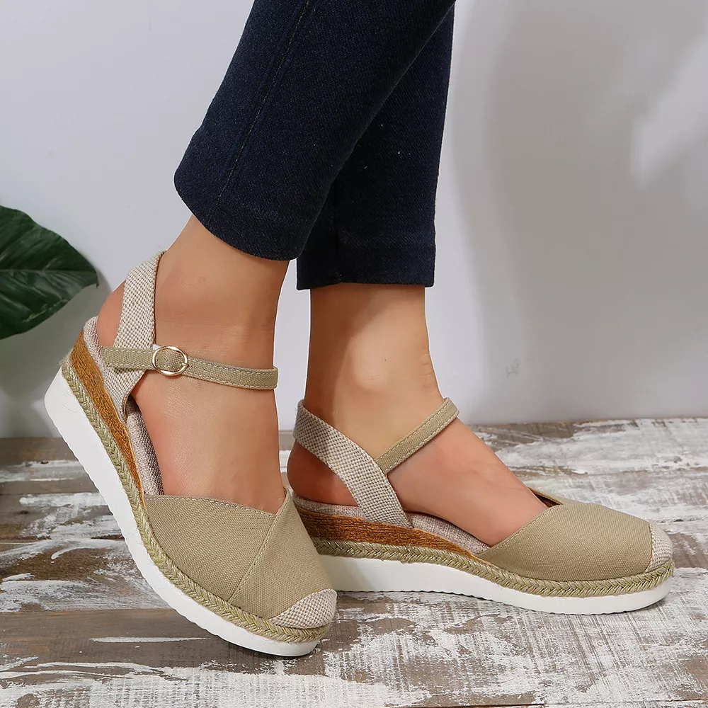 Color Block Wedge Sandals, image 4