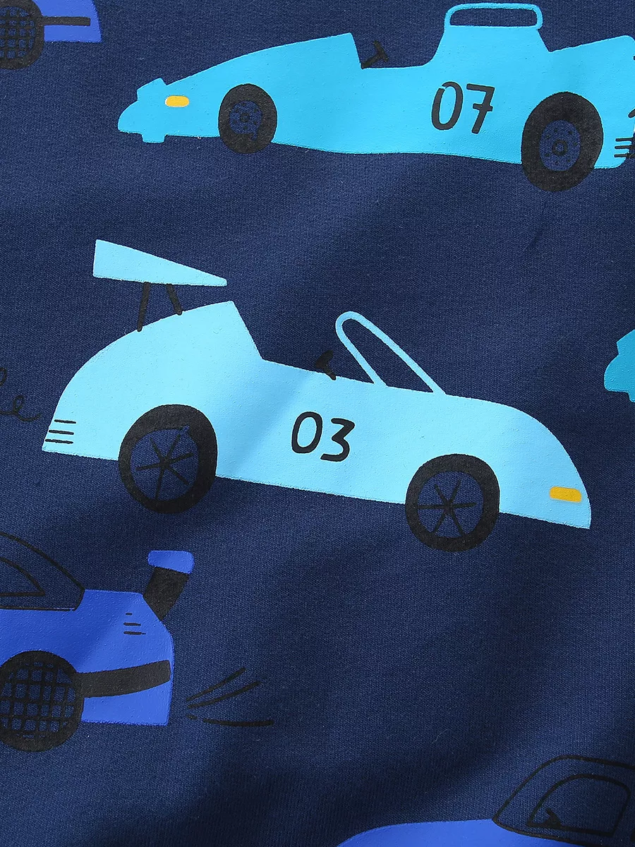 Children's Racing Car Print Long Sleeve Sweatshirt, image 3