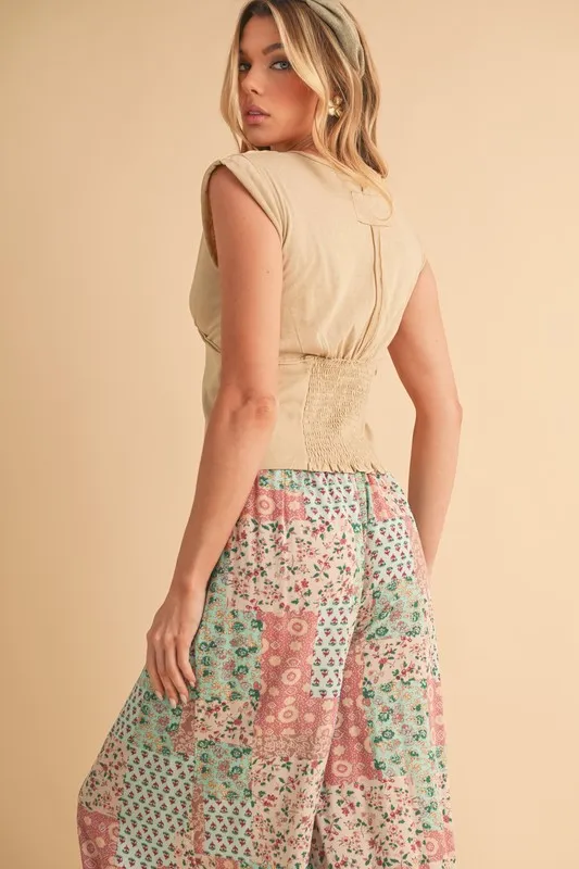 Printed Wide Leg Pants, image 9