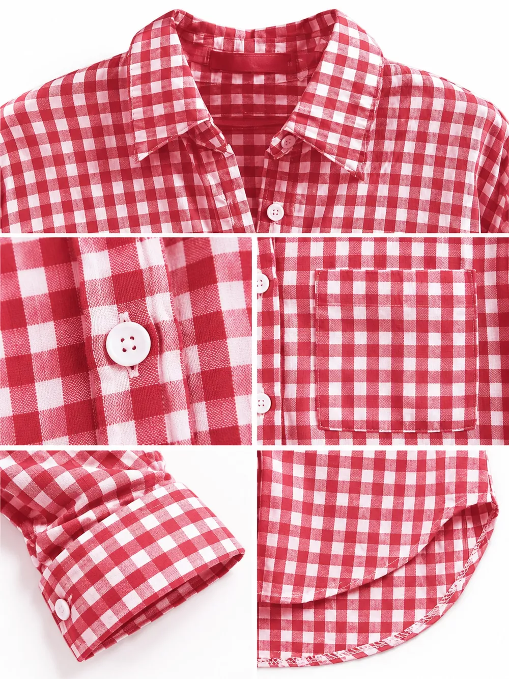 Plus Size Plaid Button-Down Long Sleeve Shirt, image 4