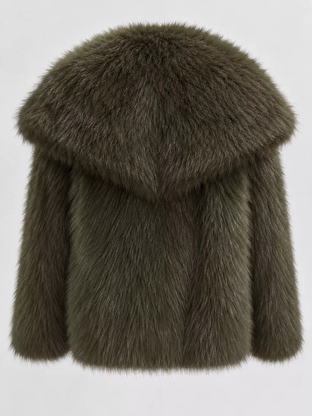 Fox Fur Collar Winter Outerwear, image 56