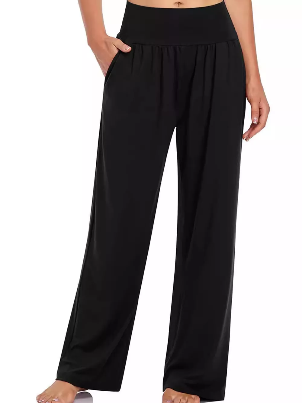 High-Waisted Wide-Leg Pants, image 2