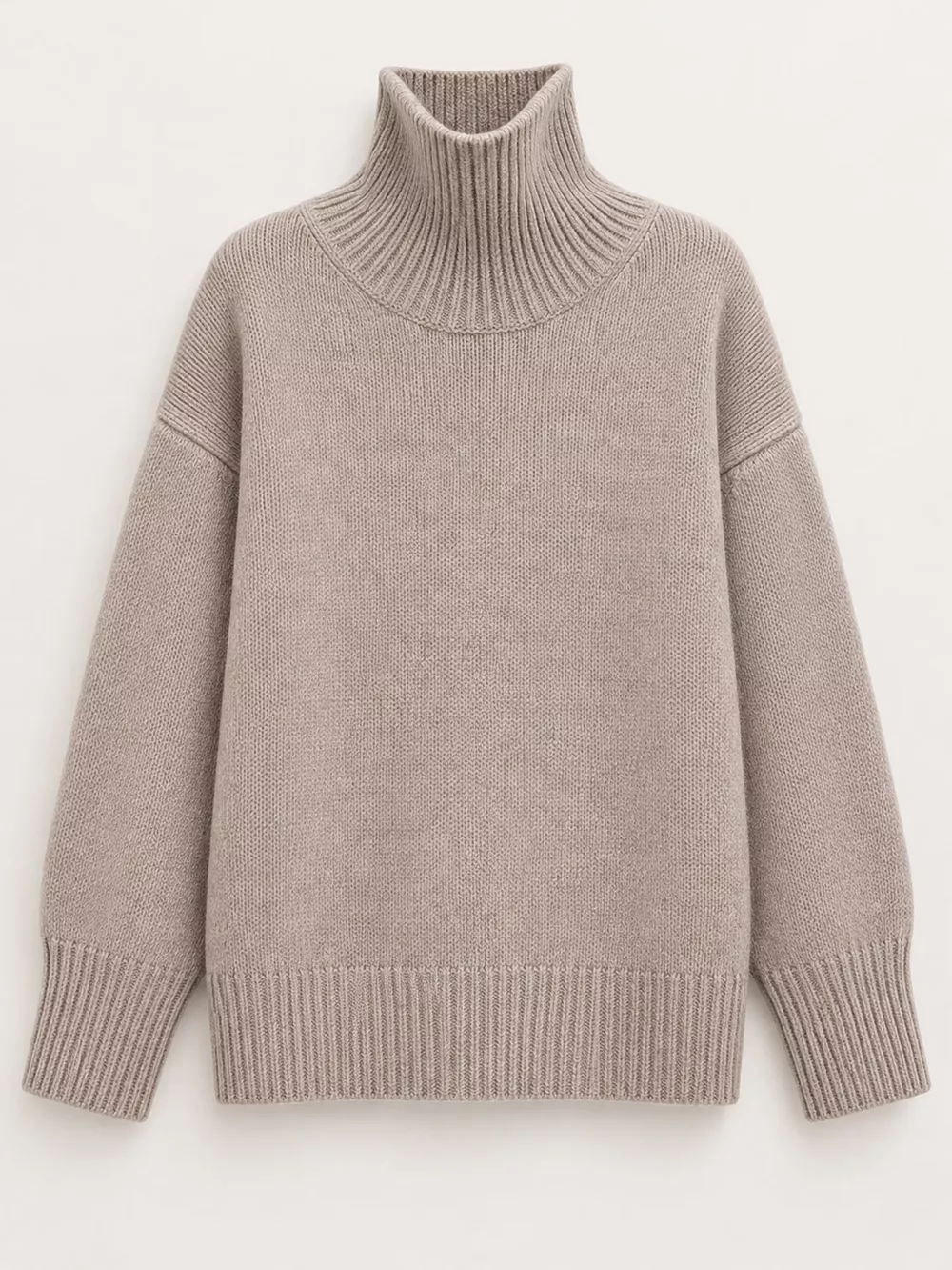 Oversized Turtleneck Wool Sweater, image 6