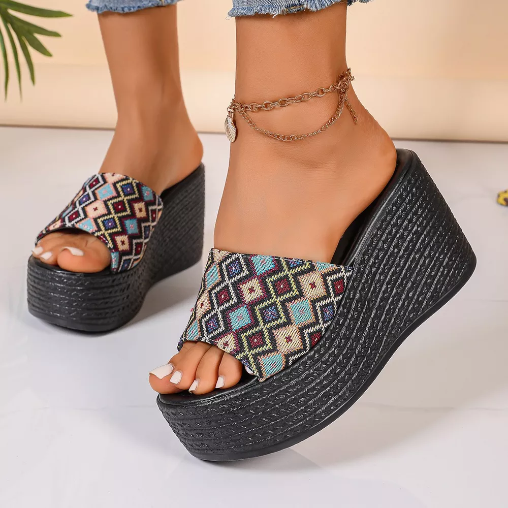 Open Toe Wedge Sandals, image 6