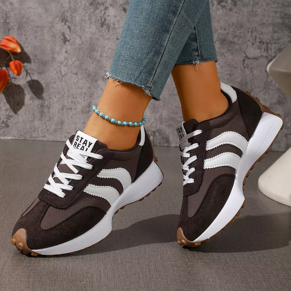 Lace Up Round Toe Sneakers, image 15