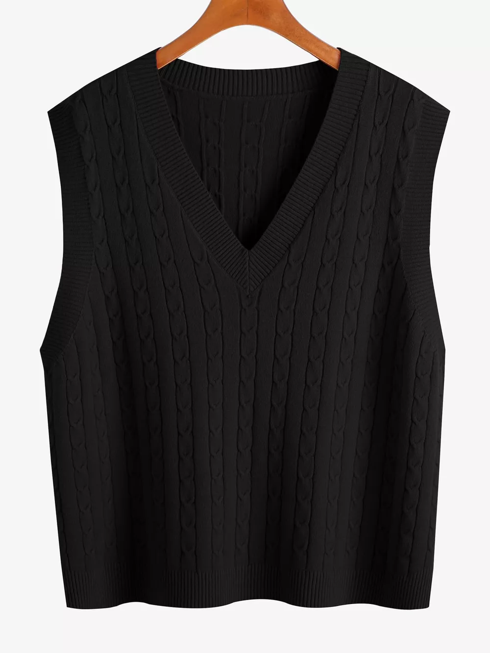 Plus Size Cable Knit Sweater Vest, image 23