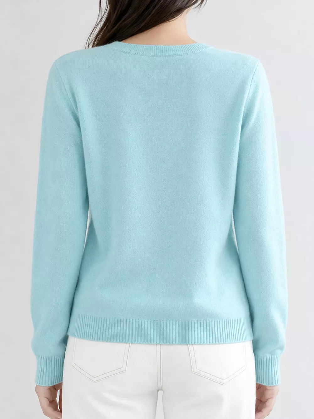 Crew-Neck Button-Down Cardigan, image 14