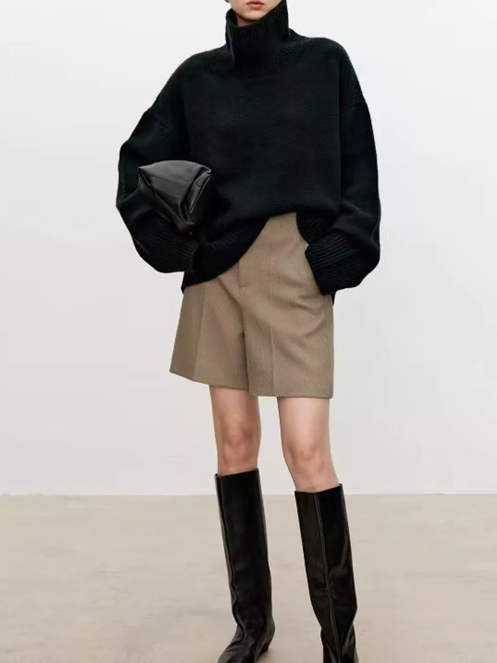 Oversized Turtleneck Wool Sweater, image 35