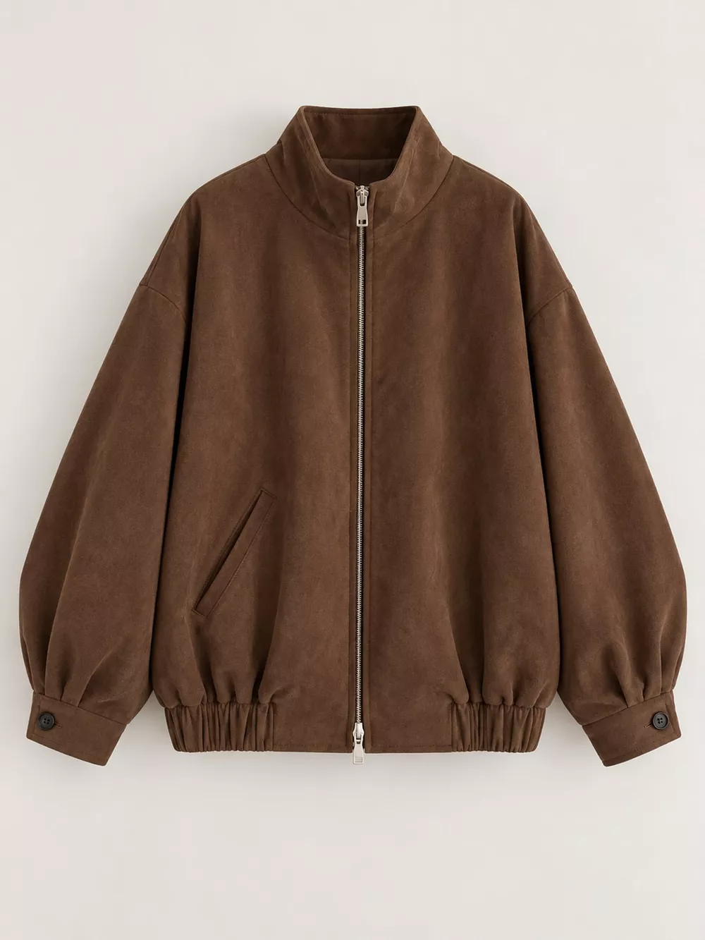 Stand Collar Zip Up Jacket, image 6