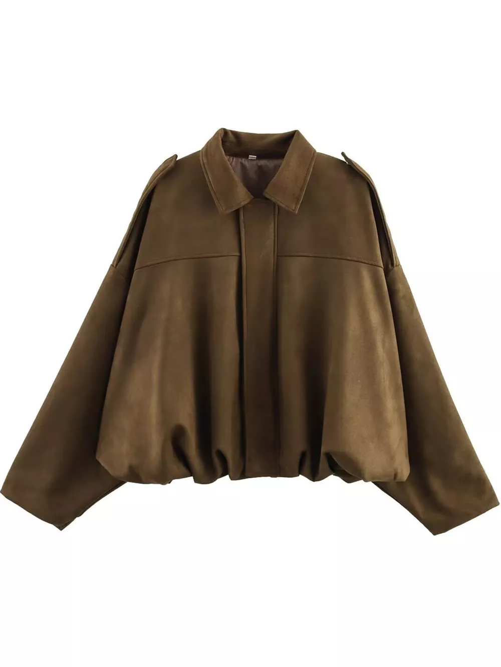 Zip Up Dropped Shoulder Jacket, image 9
