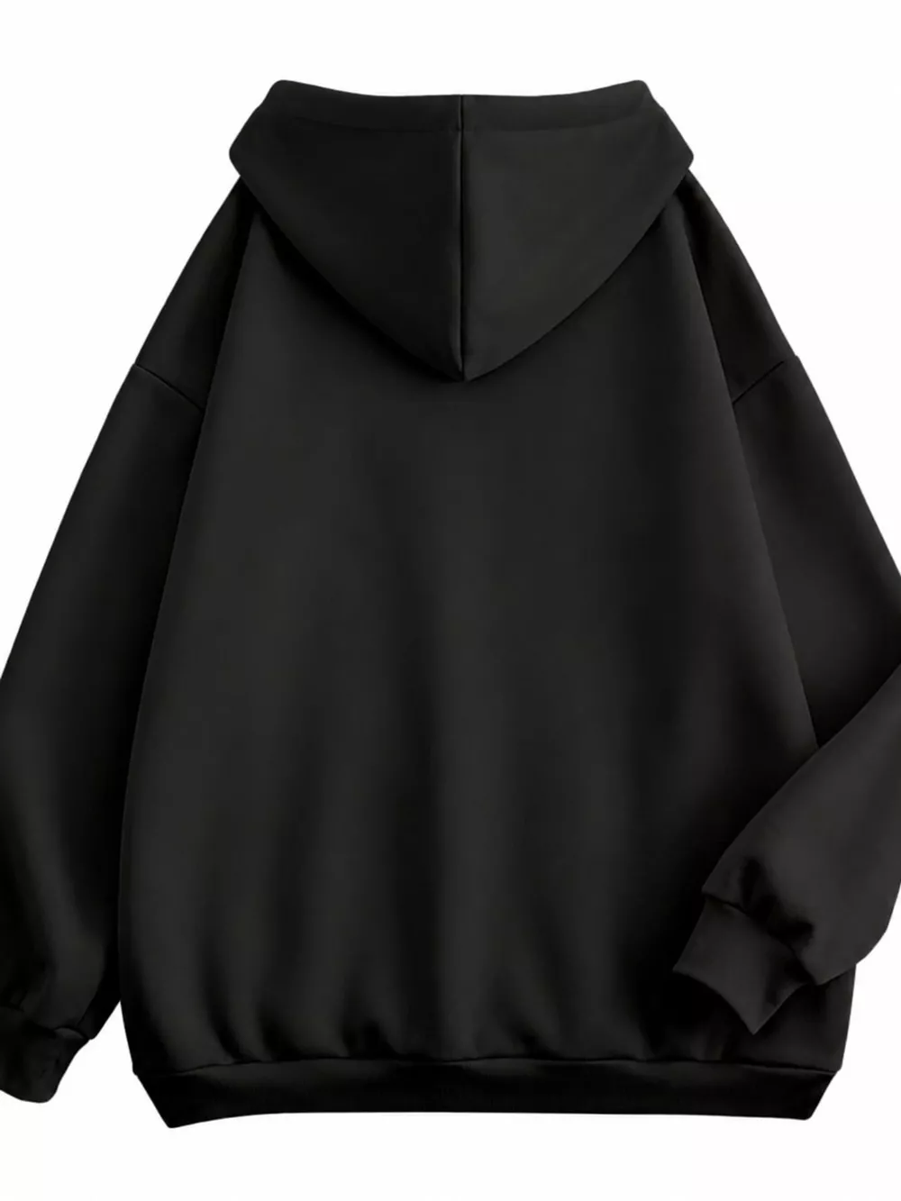 Full Size Oversized Solid Zip-Up Hoodie with Drawstring Plus Size, image 43